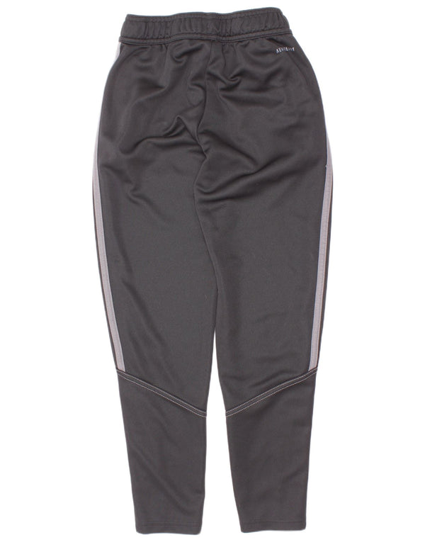 Adidas Boys Aeroready Tracksuit Trousers 9-10 Years Black Polyester