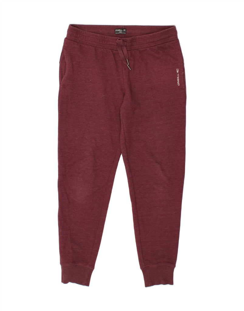 O'NEILL Womens Tracksuit Trousers Joggers UK 14 Medium Burgundy | Vintage O'Neill | Thrift | Second-Hand O'Neill | Used Clothing | Messina Hembry 