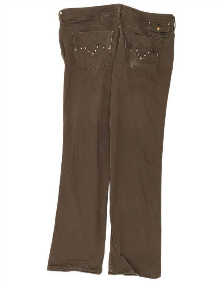 Diesel Womens Bootcut Jeans W33 L30 Khaki Cotton