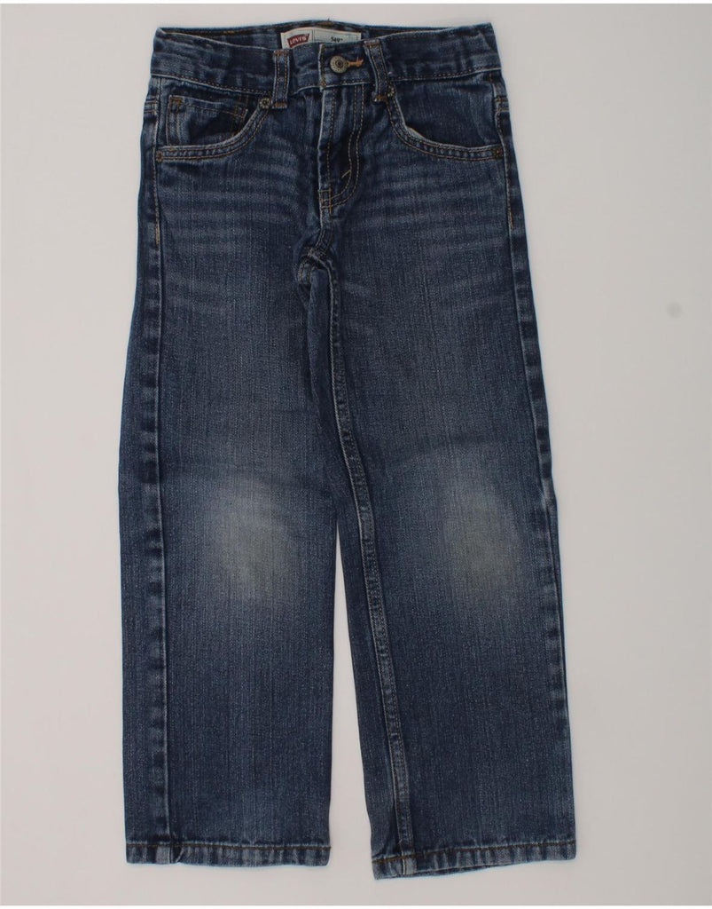 LEVI'S Boys 549 Straight Jeans 5-6 Years W22 L19 Blue Ramie | Vintage Levi's | Thrift | Second-Hand Levi's | Used Clothing | Messina Hembry 