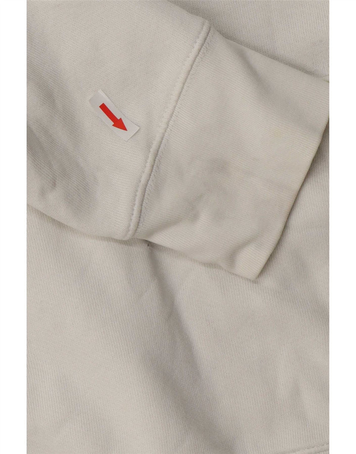 Levi's Mens Graphic Hoodie Jumper Large White Cotton