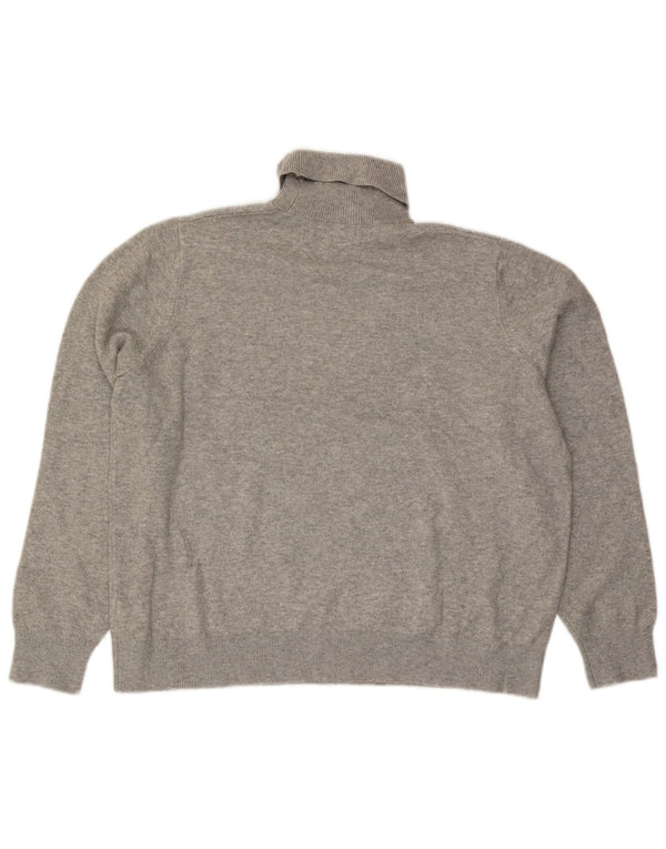Marks & Spencer Womens Roll Neck Jumper Sweater UK 16 Large Grey Flecked