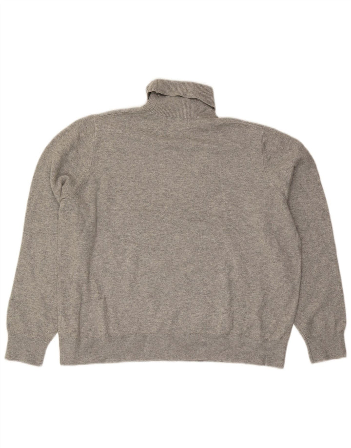Marks & Spencer Womens Roll Neck Jumper Sweater UK 16 Large Grey Flecked