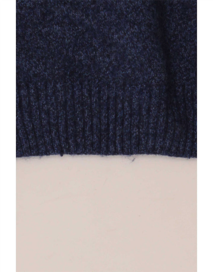 Refrigiwear Mens Crew Neck Jumper Sweater Medium Navy Blue Wool
