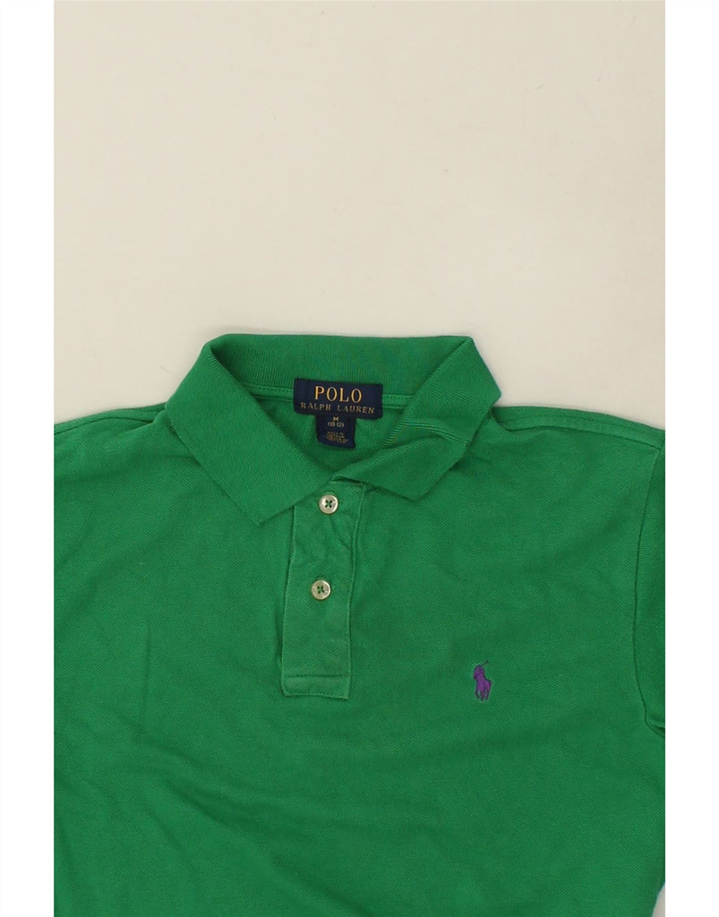 POLO RALPH LAUREN Boys Polo Shirt 10-11 Years Medium  Green Cotton | Vintage Polo Ralph Lauren | Thrift | Second-Hand Polo Ralph Lauren | Used Clothing | Messina Hembry 