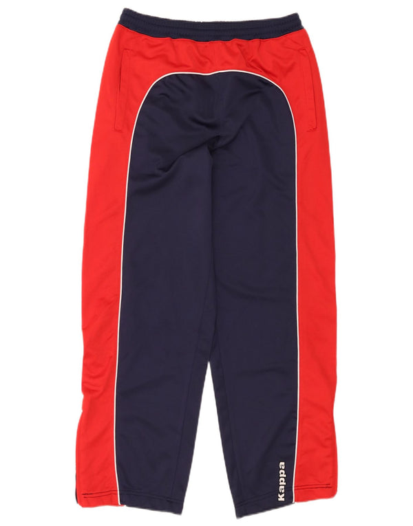 Kappa Boys Tracksuit Trousers 12-13 Years XL Navy Blue Colourblock