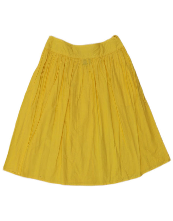 French Connection Girls A-Line Skirt 14-15 Years W24 Yellow Cotton