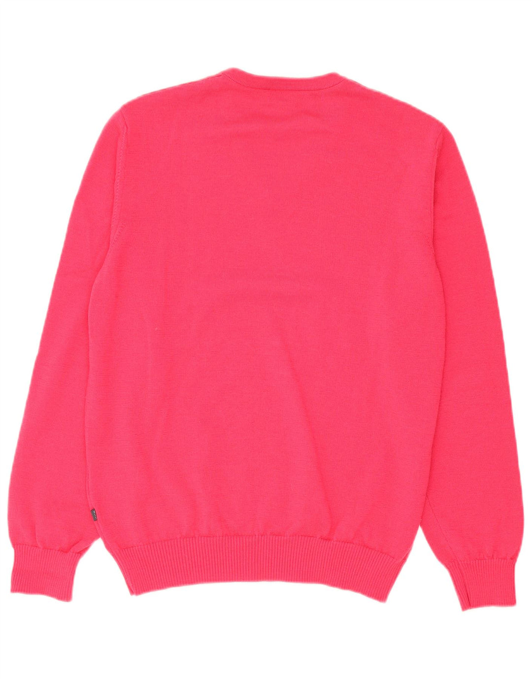 MAERZ MUENCHEN Mens V-Neck Jumper Sweater IT 50 Medium Pink Virgin Wool