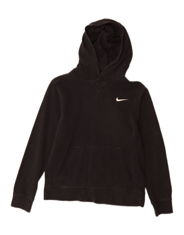 Nike Boys Hoodie Jumper 12-13 Years Large Black