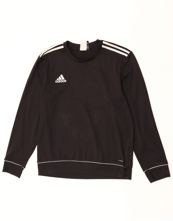 Adidas Mens Climalite Sweatshirt Jumper UK 40/42 Medium Black Polyester