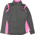RUSSELL ATHLETIC Womens Tracksuit Top Jacket UK 14 Medium Grey Colourblock Vintage Russell Athletic and Second-Hand Russell Athletic from Messina Hembry 