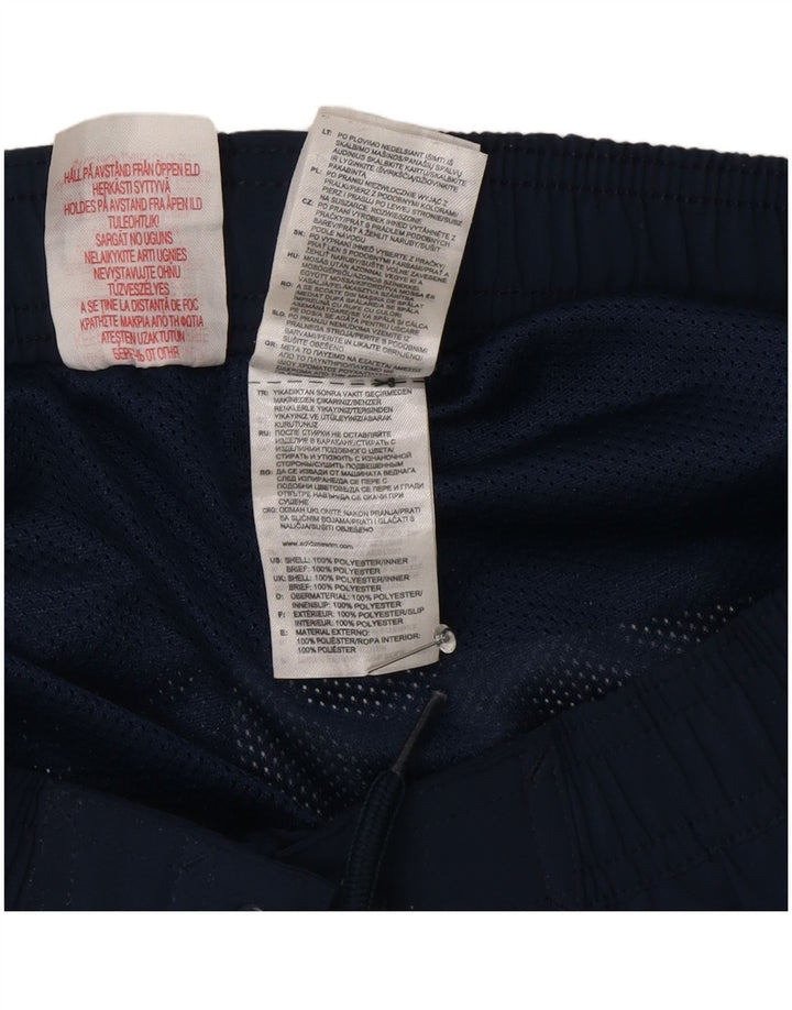 Adidas Boys Graphic Swimming Shorts 15-16 Years Blue Polyester