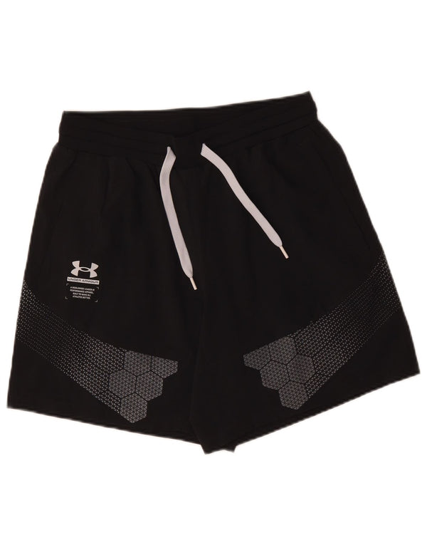Under Armour Mens Graphic Sport Shorts Medium Black Polyester