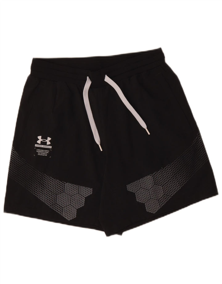 Under Armour Mens Graphic Sport Shorts Medium Black Polyester