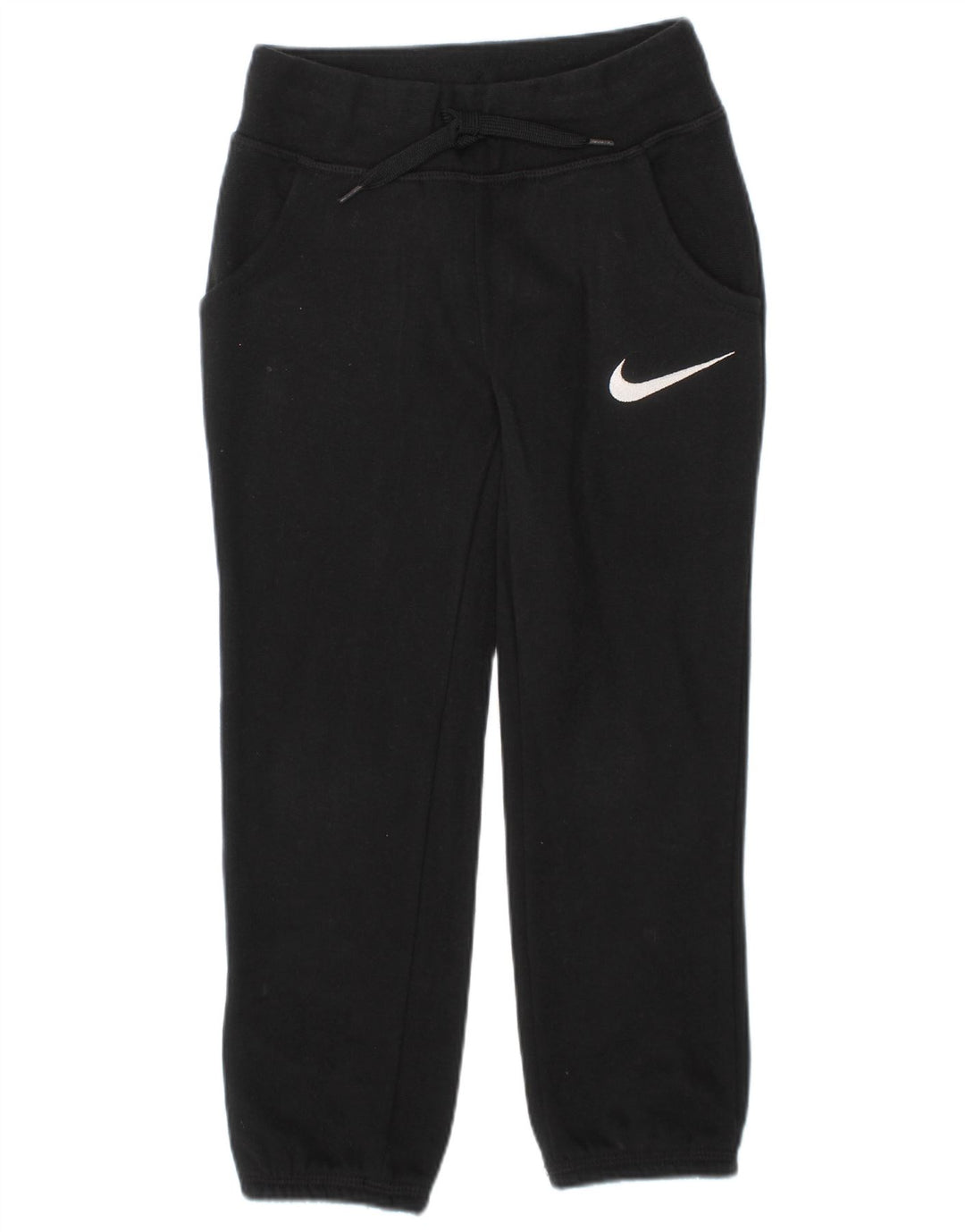 NIKE Girls Tracksuit Trousers Joggers 3-4 Years XS Black Cotton