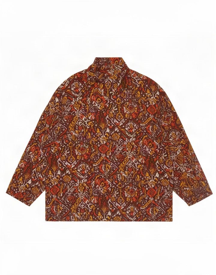 Vintage Womens Crop Top UK 14 Medium Multicoloured Paisley