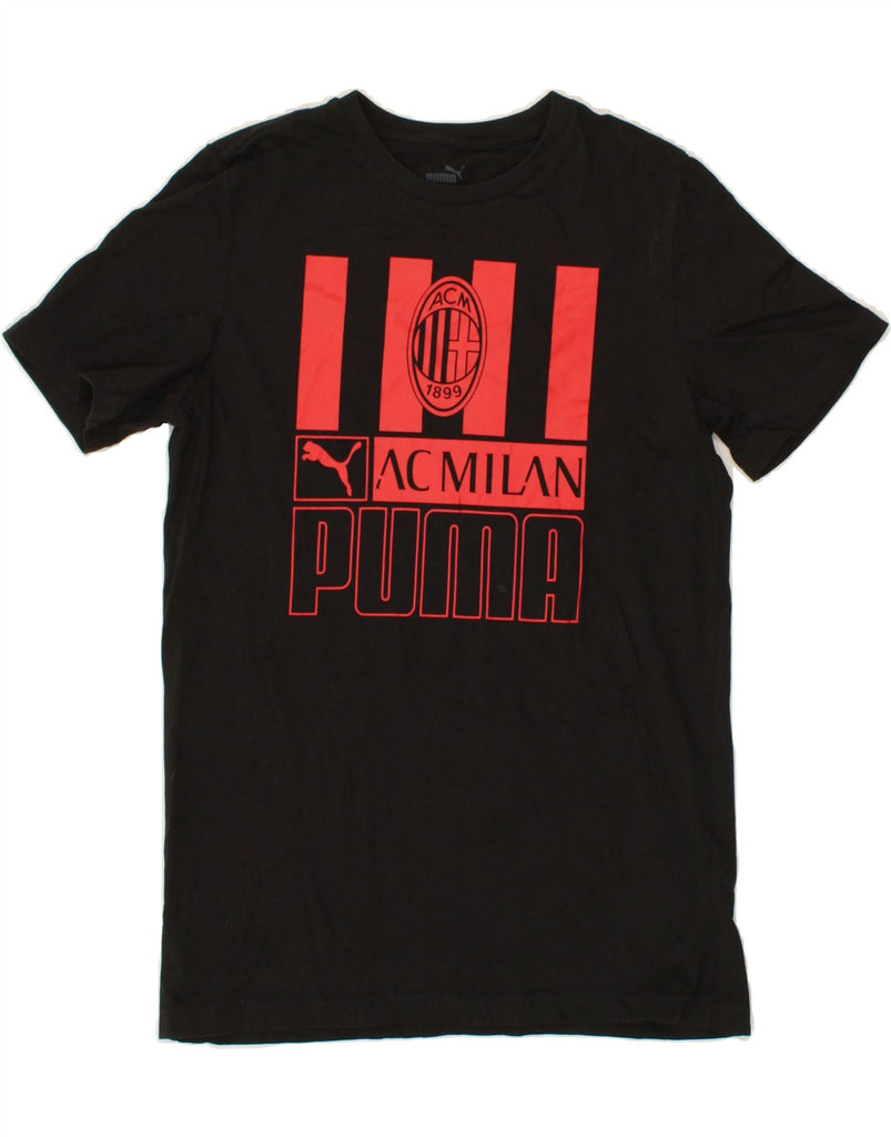 PUMA Boys AC Milan Graphic T-Shirt Top 13-14 Years  Black Cotton Vintage Puma and Second-Hand Puma from Messina Hembry 