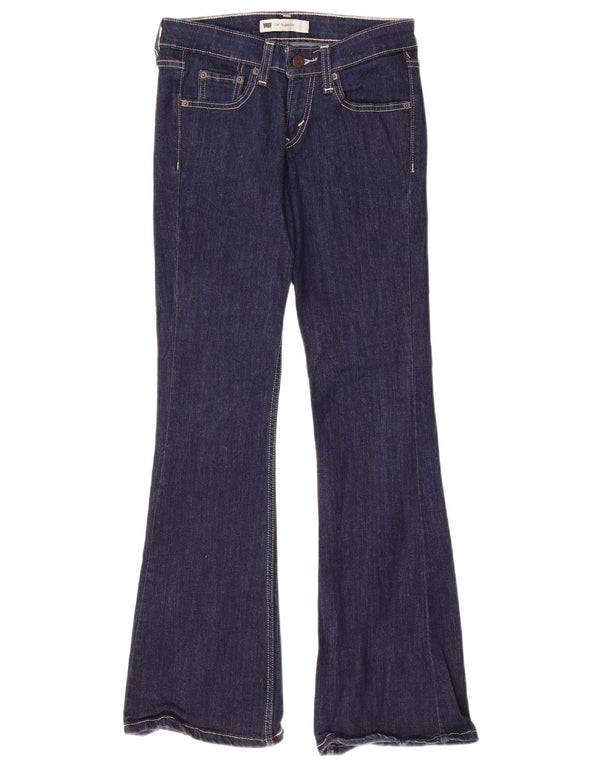 Levi's Womens 518 Super Low Bootcut Jeans US 1 XS W28 L32 Navy Blue Cotton