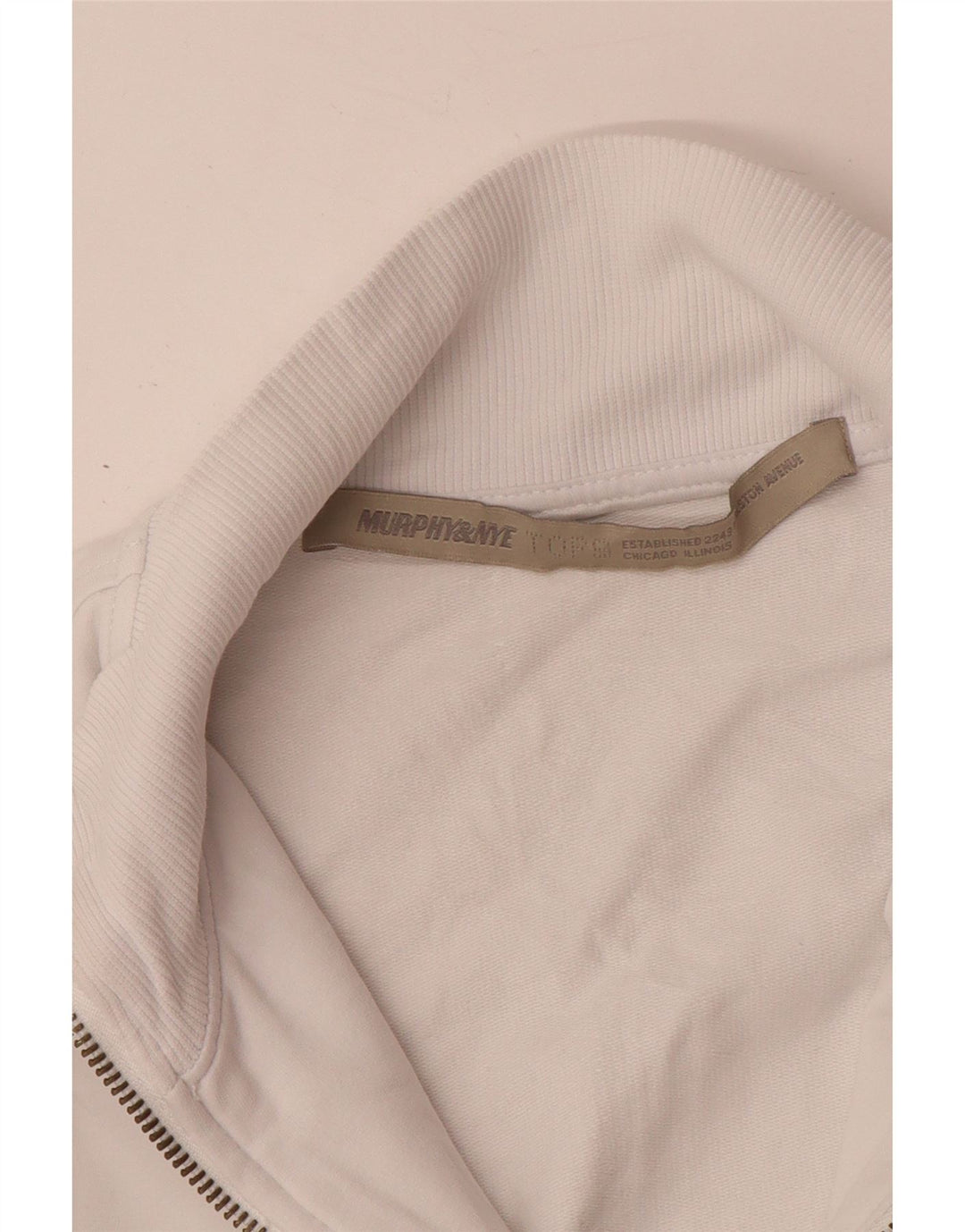 MURPHY & NYE Womens Graphic Tracksuit Top Jacket UK 10 Small White