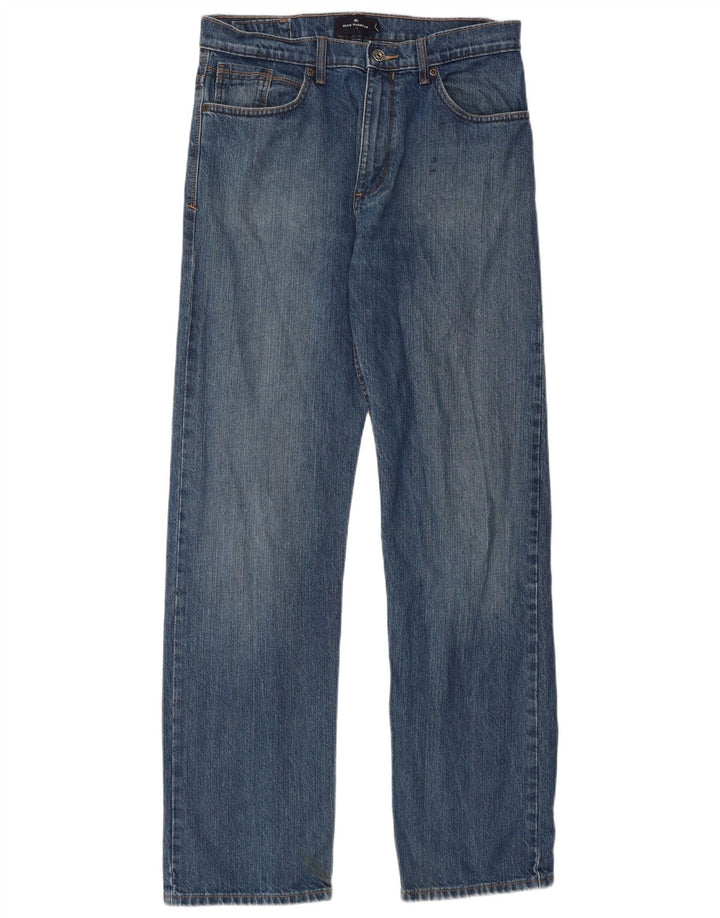 Marks & Spencer Mens Blue Harbour Straight Jeans W32 L33 Blue Cotton