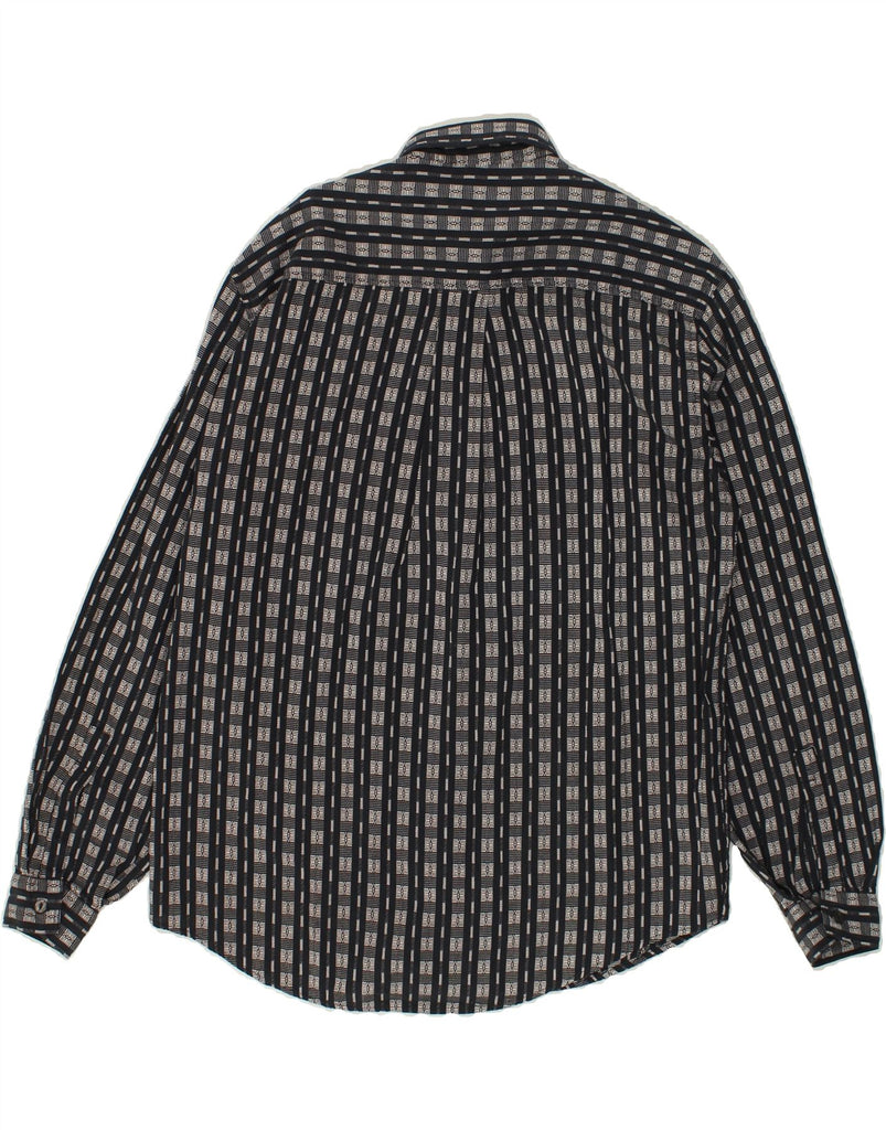 VINTAGE Mens Shirt Small Grey Striped Cotton | Vintage Vintage | Thrift | Second-Hand Vintage | Used Clothing | Messina Hembry 