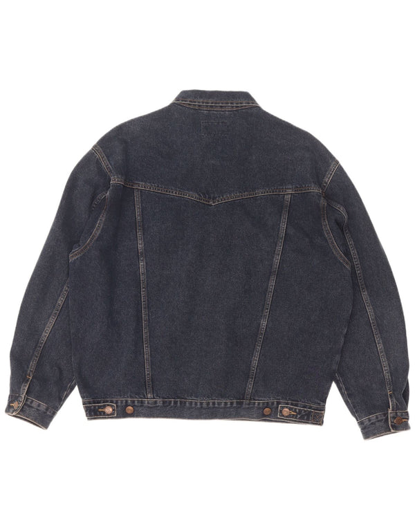 Wrangler Mens Denim Jacket UK 42 XL Blue Cotton