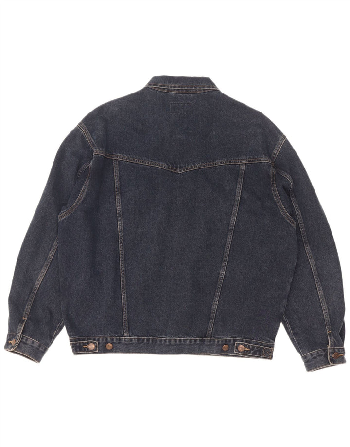 Wrangler Mens Denim Jacket UK 42 XL Blue Cotton