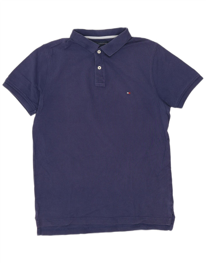 Tommy Hilfiger Mens Slim Fit Polo Shirt Medium Navy Blue