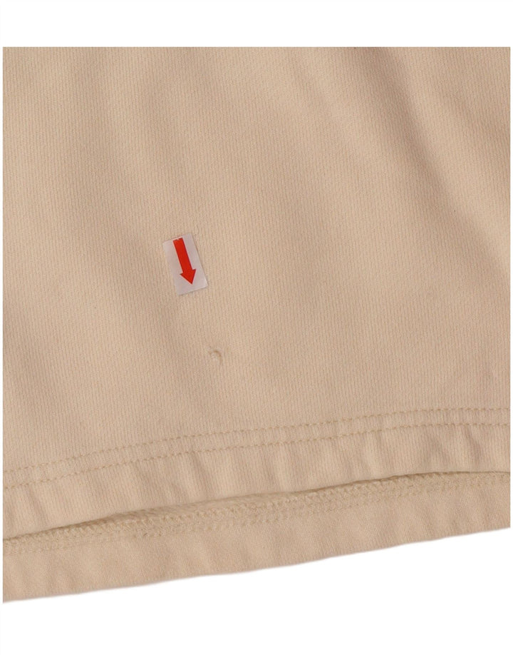 Champion Boys Graphic Hoodie Jumper 9-10 Years Off White Cotton