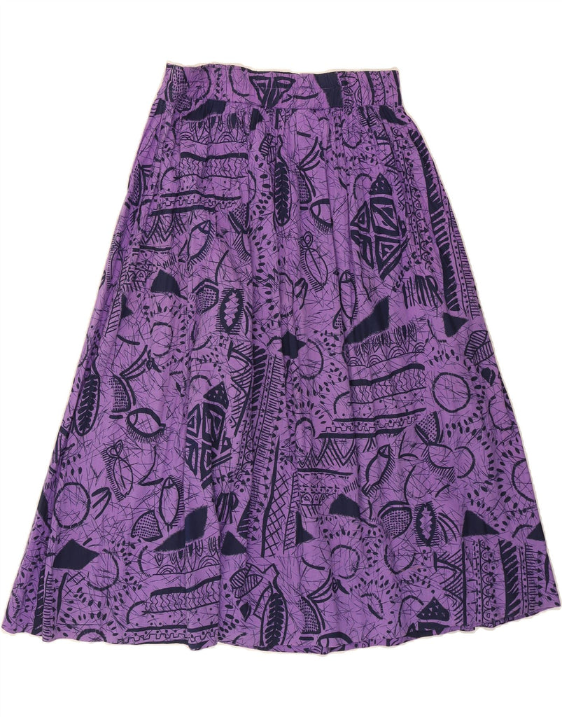 DOROTHY PERKINS Womens Vintage A-Line Skirt UK 14 Medium W30  Purple Vintage Dorothy Perkins and Second-Hand Dorothy Perkins from Messina Hembry 