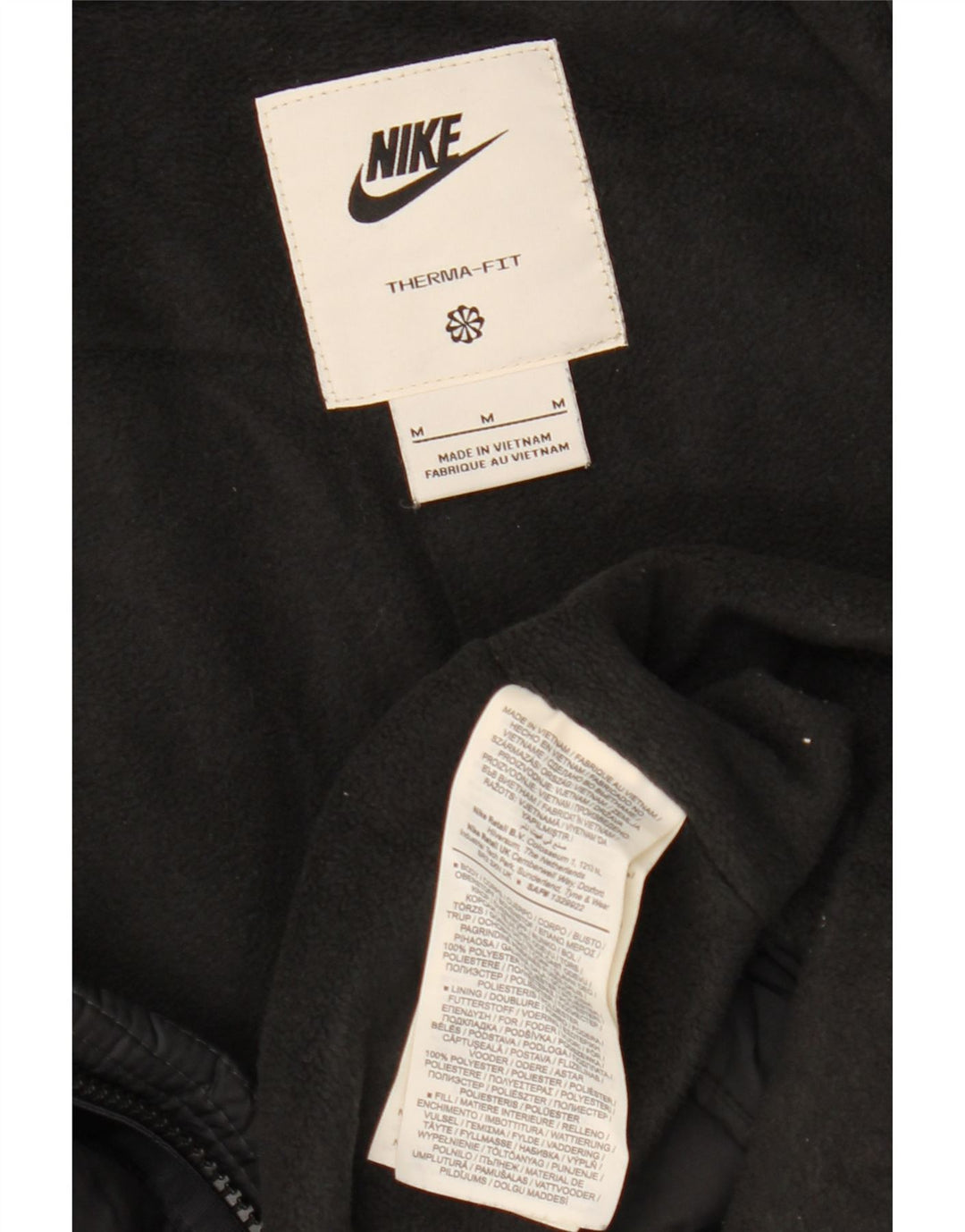NIKE Mens Therma-Fit Hooded Windbreaker Jacket UK 38 Medium Black