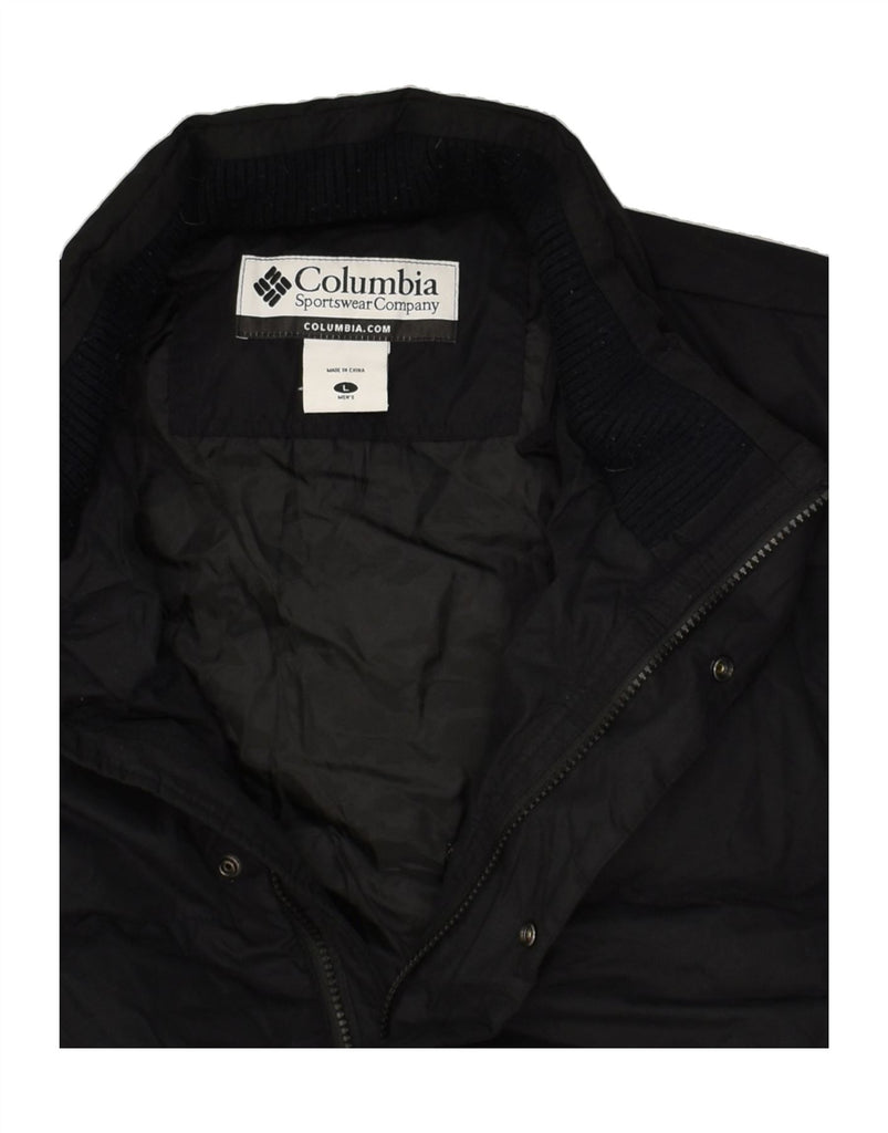 COLUMBIA Mens Padded Jacket UK 40 Large Black Polyester | Vintage Columbia | Thrift | Second-Hand Columbia | Used Clothing | Messina Hembry 