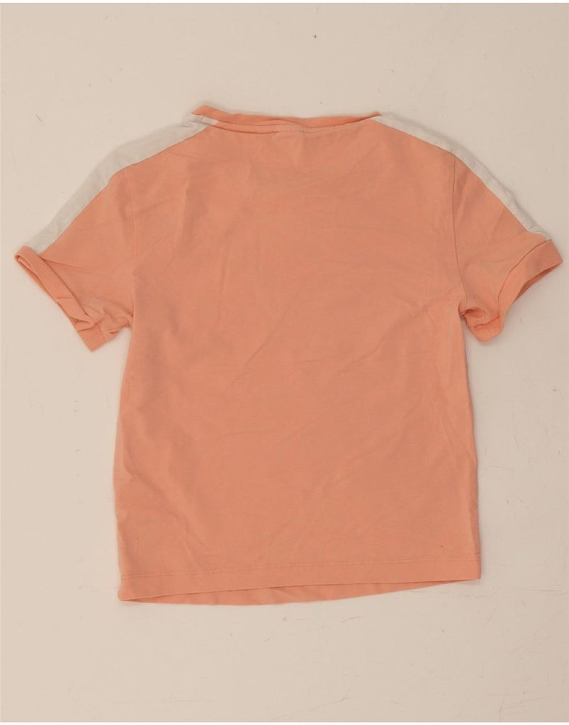 PUMA Girls T-Shirt Top 7-8 Years Small Pink Colourblock Cotton Vintage Puma and Second-Hand Puma from Messina Hembry 