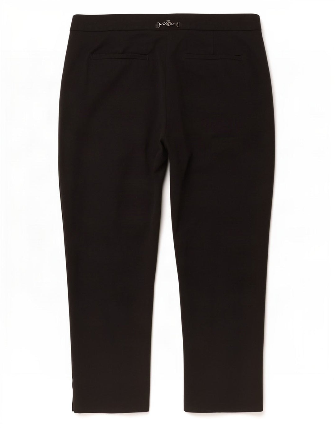 Trussardi Womens Straight Cropped Trousers W32 L26 Black