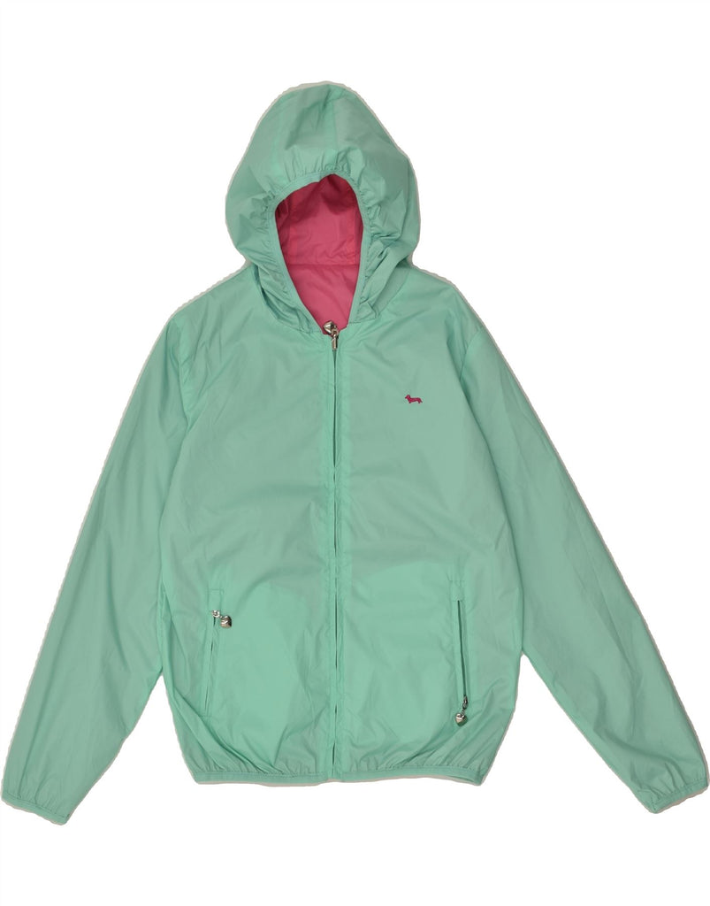 HARMONT & BLAINE Girls Hooded Reversible Jacket 13-14 Years Green | Vintage Harmont & Blaine | Thrift | Second-Hand Harmont & Blaine | Used Clothing | Messina Hembry 