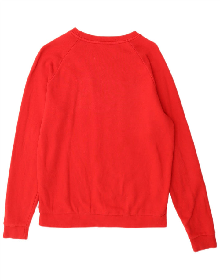 Levi's Womens Graphic Oversized Sweatshirt Jumper UK 6 XS Red Cotton