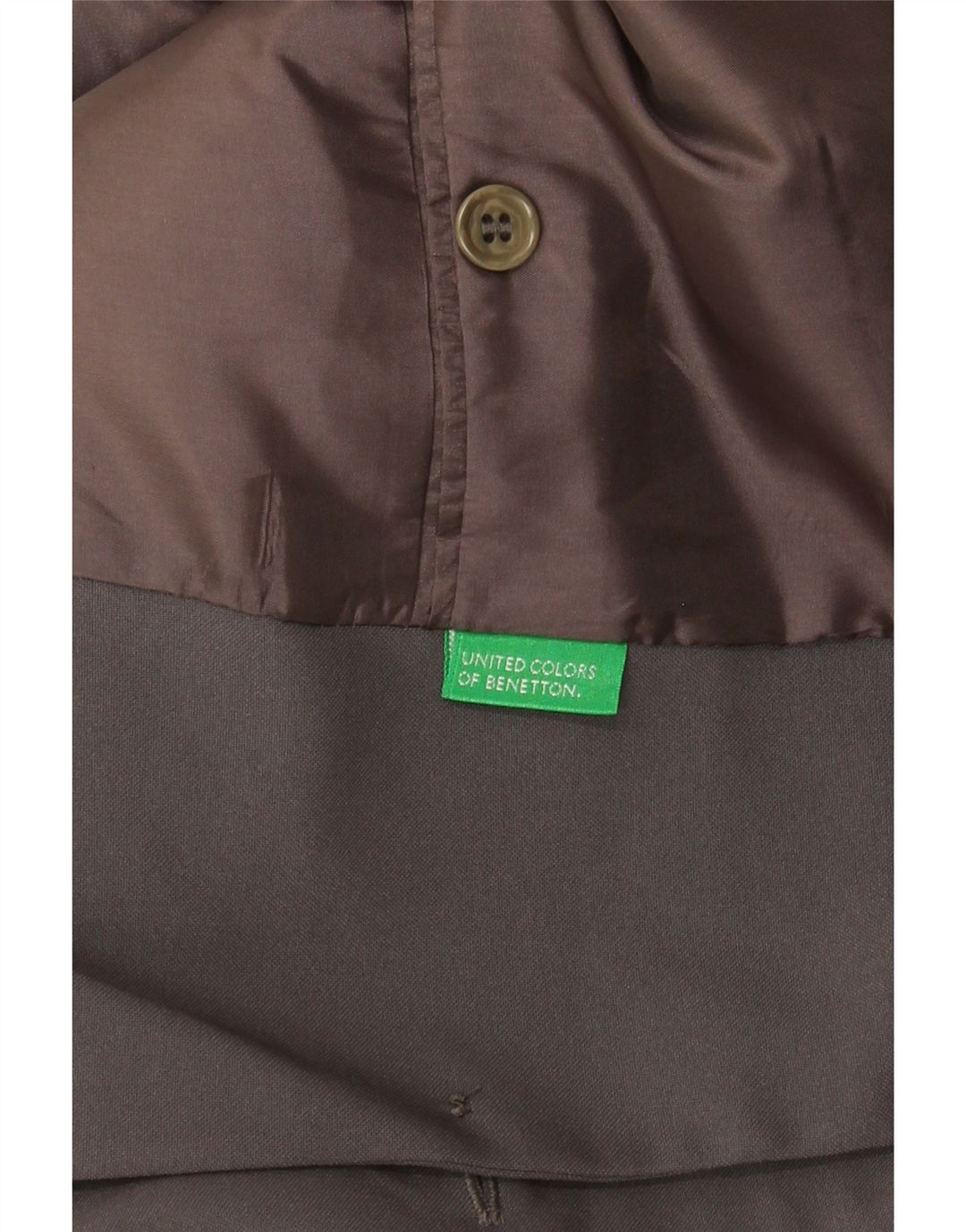 BENETTON Mens 3 Button Blazer Jacket IT 46 Small Grey Polyester Vintage Benetton and Second-Hand Benetton from Messina Hembry 