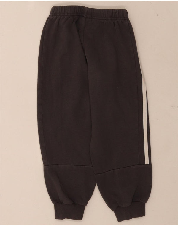 Adidas Boys Tracksuit Trousers Joggers 5-6 Years Grey Cotton