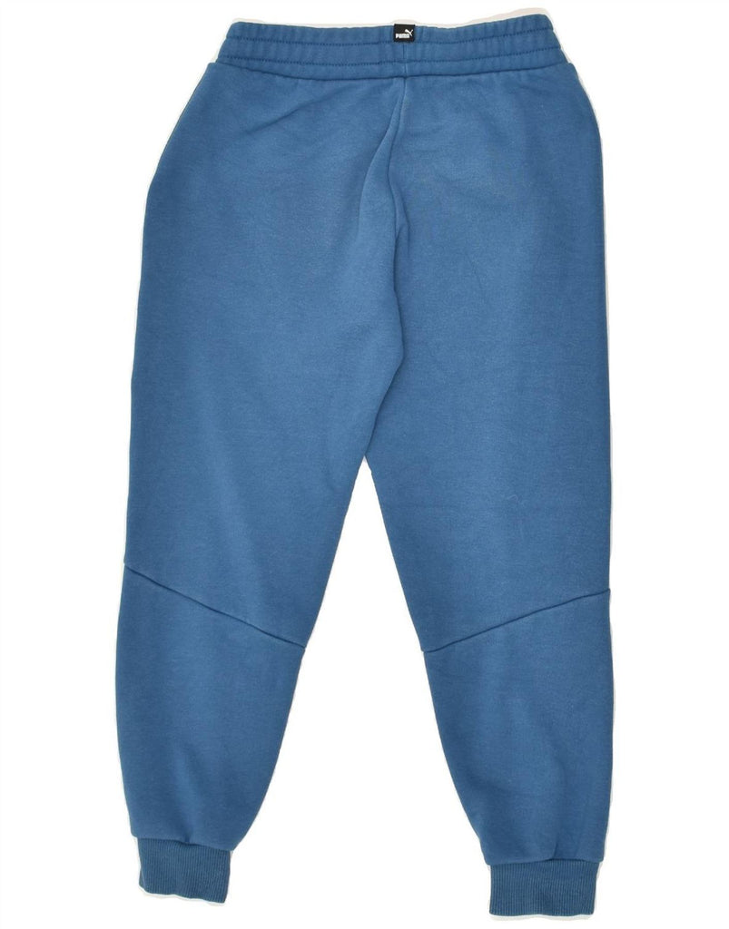 PUMA Boys Tracksuit Trousers Joggers 7-8 Years Blue Cotton | Vintage Puma | Thrift | Second-Hand Puma | Used Clothing | Messina Hembry 