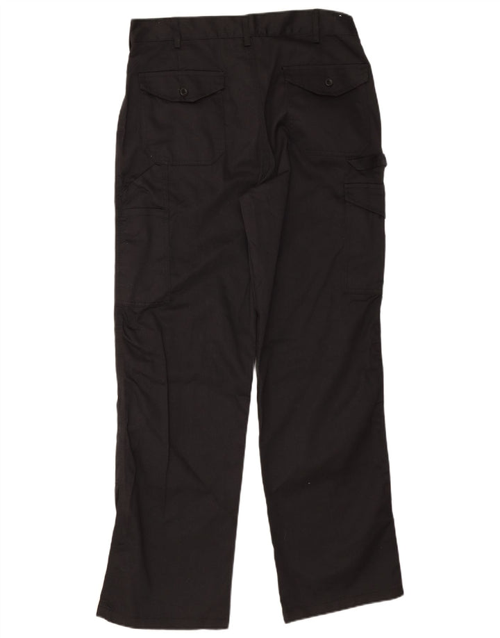 Dickies Mens Graphic Straight Cargo Trousers W32 L30 Black Polyester