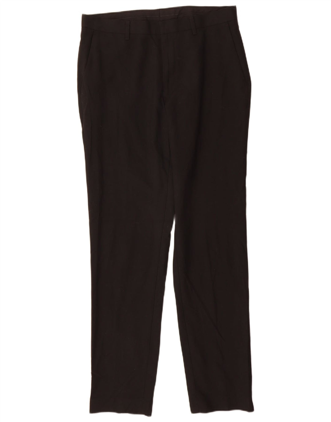 Marks & Spencer Mens Slim Fit Suit Trousers W32 L33 Black Polyester