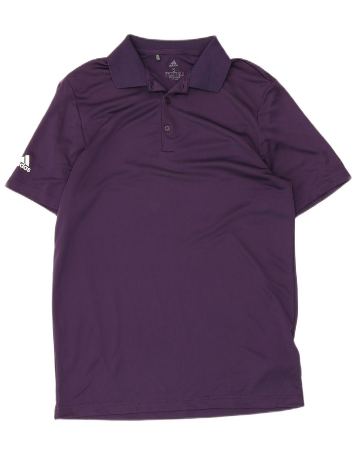 ADIDAS Mens Primegreen Polo Shirt Small Purple Polyester