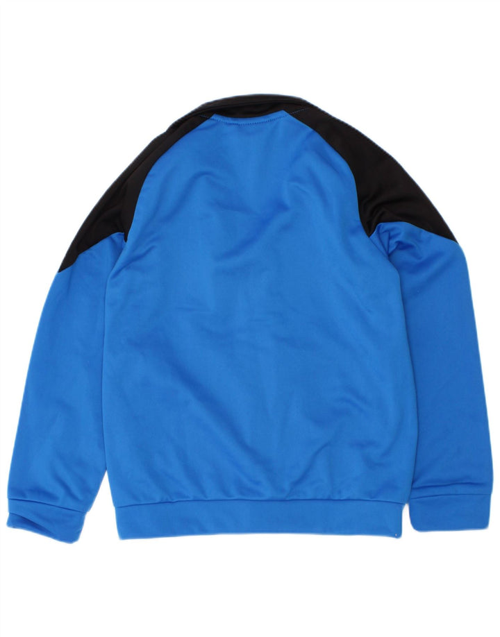 Puma Boys Graphic Tracksuit Top Jacket 5-6 Years Blue Colourblock Polyester