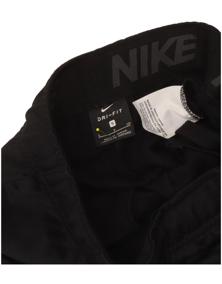 Nike Boys Dri Fit Tracksuit Trousers 8-9 Years Small Black Polyester