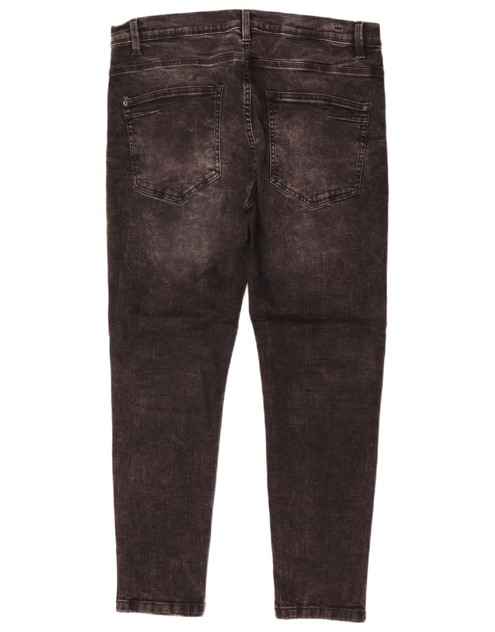 Zara Mens Slim Jeans EU 44 Large W34 L27 Grey Cotton