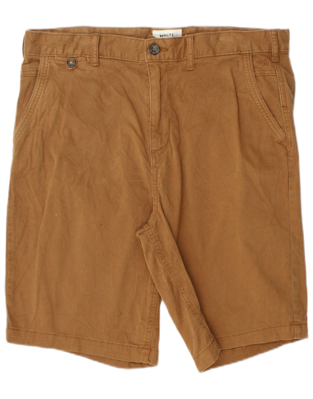 WHITE STUFF Mens Chino Shorts W34 Large Beige Cotton