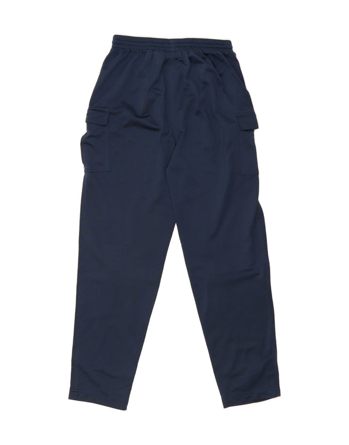 LOTTO Boys Cargo Tracksuit Trousers 15-16 Years 3XL Navy Blue Polyester Vintage Lotto and Second-Hand Lotto from Messina Hembry 