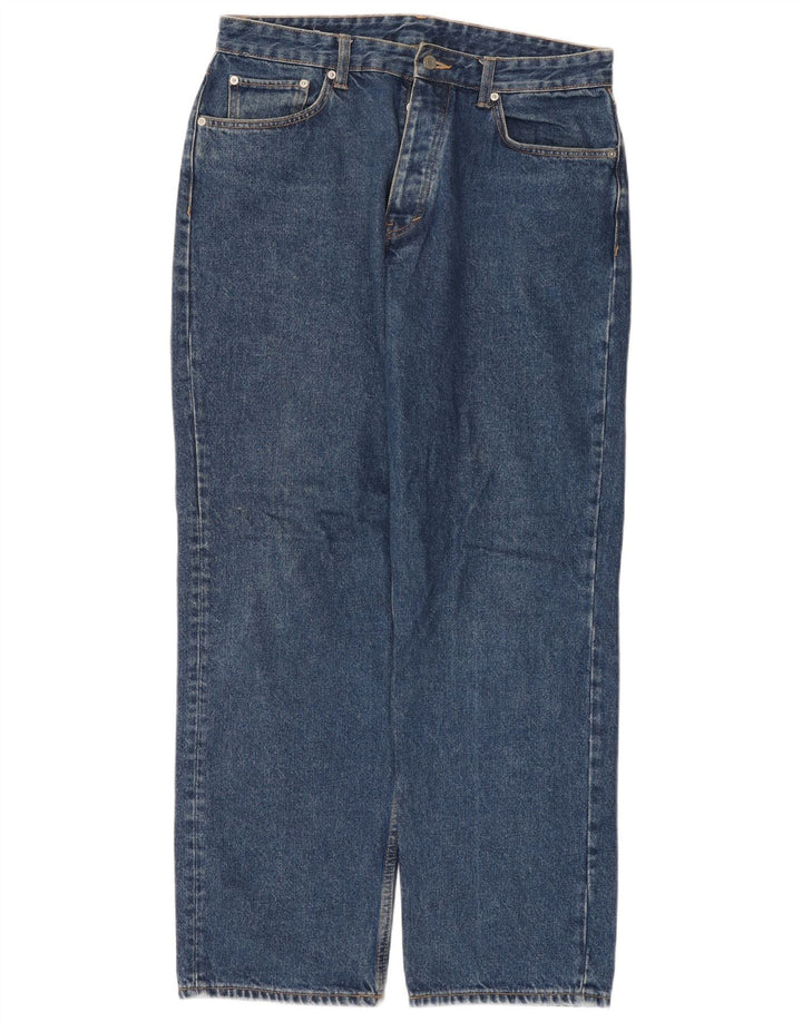 Zara Mens Straight Jeans EU 42 Large W32 L30 Blue