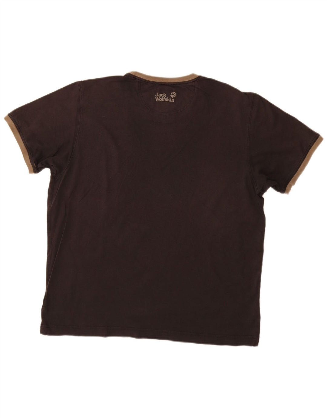 JACK WOLFSKIN Mens Graphic T-Shirt Top UK 44 XL Black Cotton