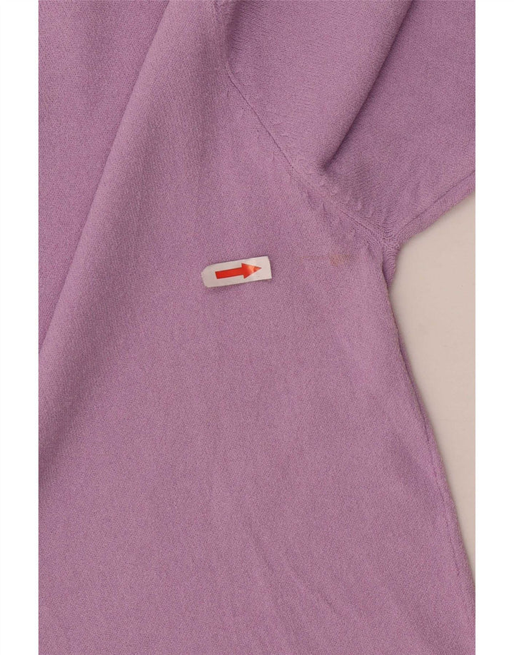 Zara Womens Top 3/4 Sleeve UK 12 Medium Purple Viscose